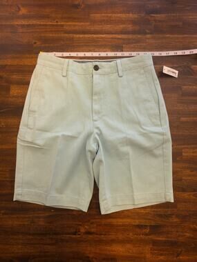 Amazon Essentials Mens Classic-Fit 9" Chino Shorts Size 29 Aqua Green